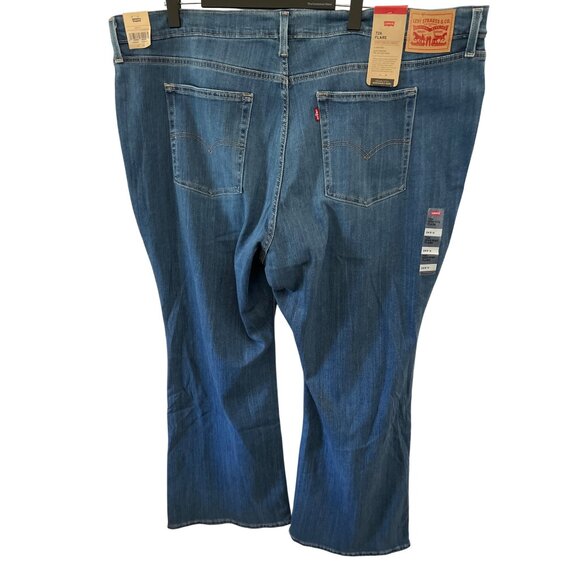 NWT Levi's 726 Flare blue denim jeans size 26W - Picture 4 of 5